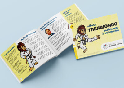 Fotografie brožury Ukázka brožury Učím se taekwondo
